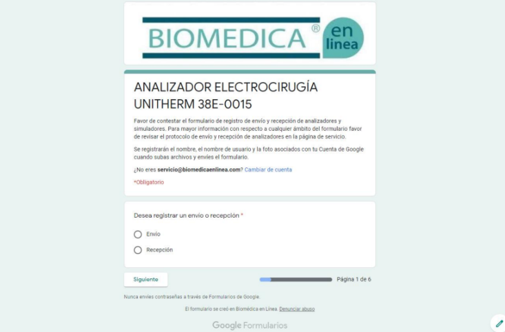 Sistema de Registro para Analizadores Médicos